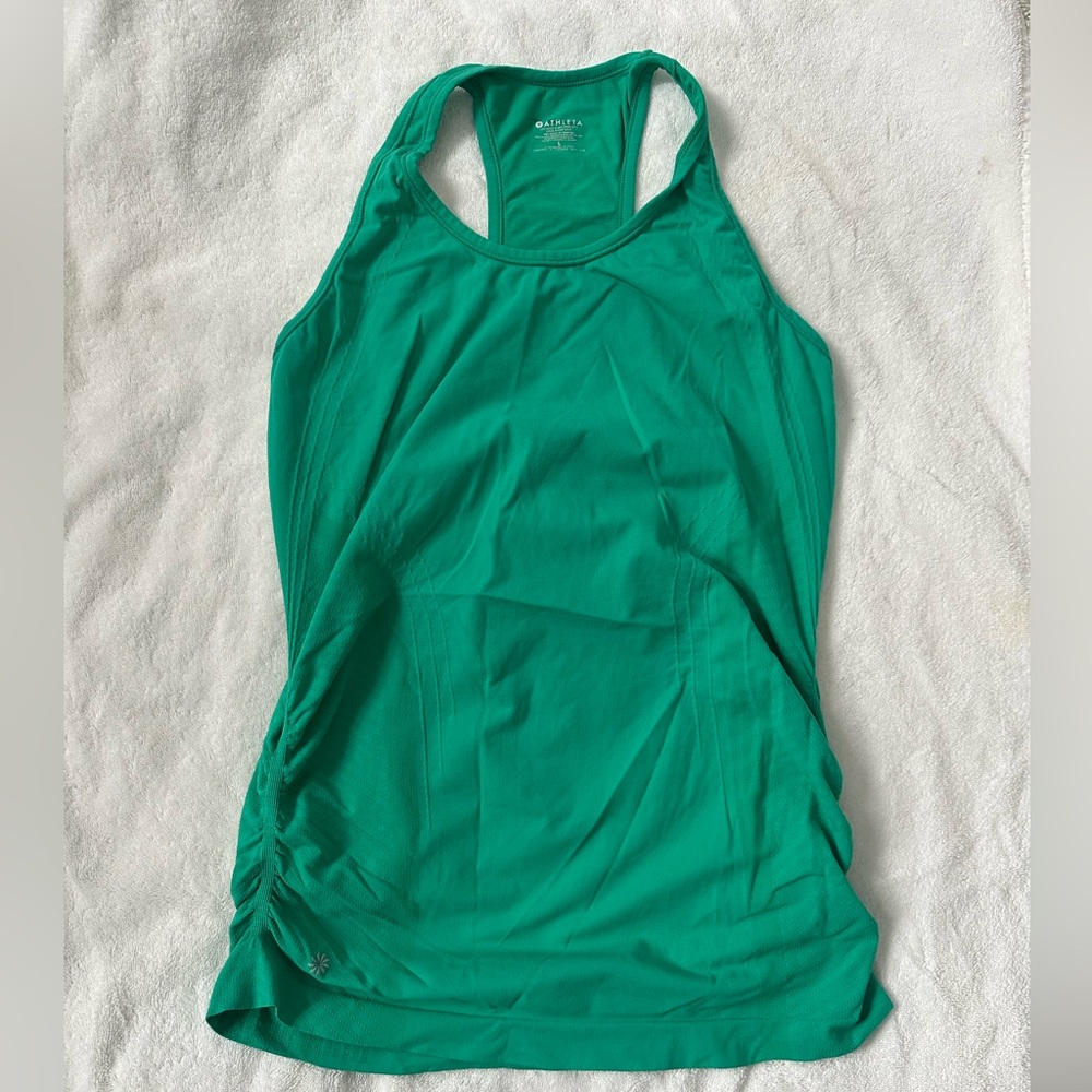 Athleta Speedlight Racerback Tank GREEN size Large